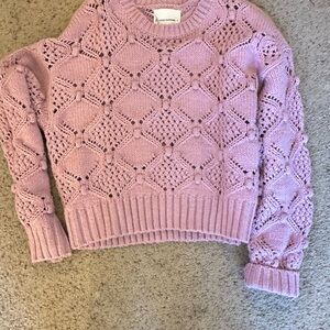 Lucky Brand Open Stitch Pullover Sweater